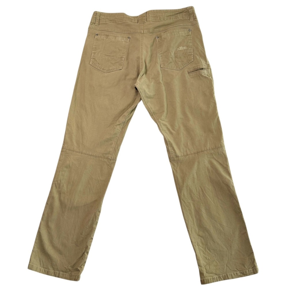 Kuhl Mens Kanvas Jeans 36x32 Khaki Cotton Stretch Outdoor Hiking Workwear - Picture 3 of 12